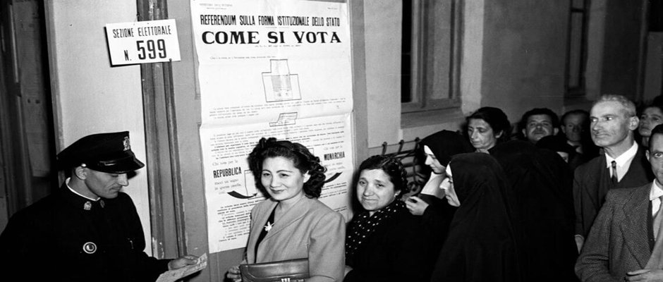 VIVA LA REPUBBLICA ITALIANA VOTATA DA DONNE E UOMINI 80 ANNI FA!